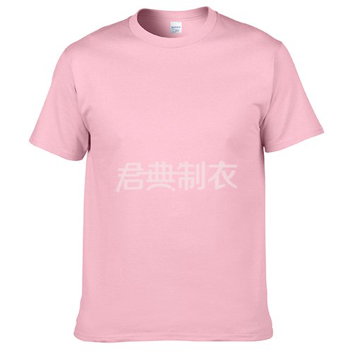 浅粉色纯棉文化衫