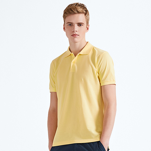 定做保罗衫,保罗衫定做,黄色保罗衫定做款式 B1-017